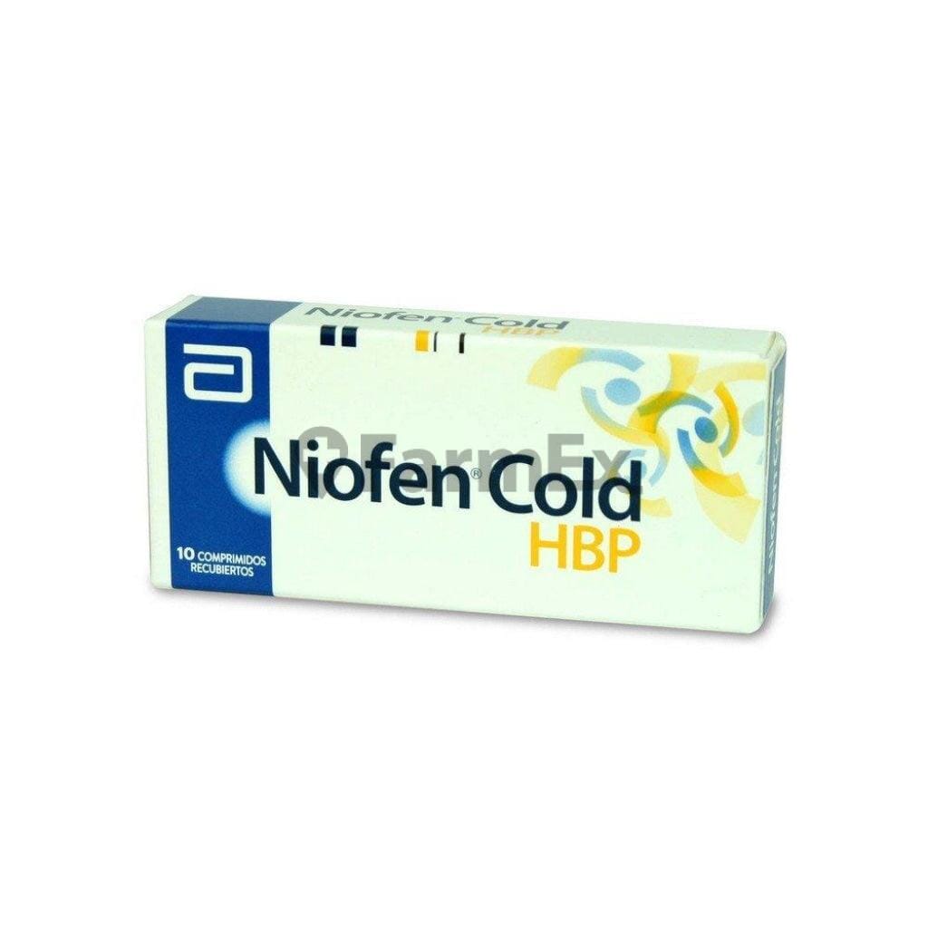 Niofen Cold HBP x 10 comprimidos Farmex-Fonasa-Persistente